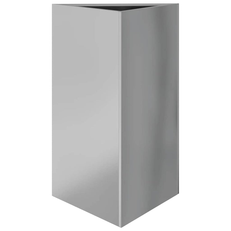 Vidaxl Planter triangle 50x43x75 cm en acier galvanisé