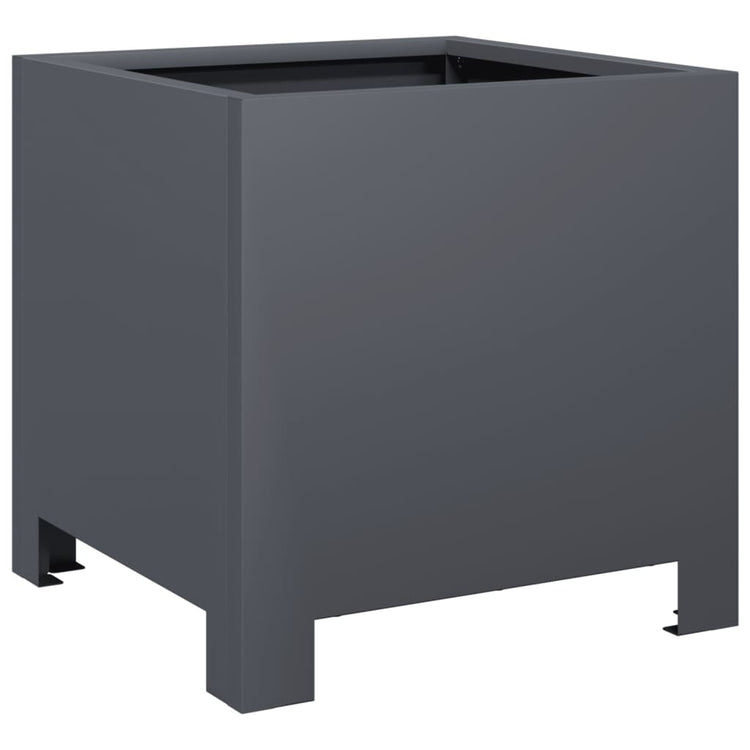 Boîte de planification Vidaxl 30x30x30 cm Anthracite en acier -colore
