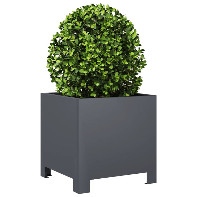 Boîte de planification Vidaxl 30x30x30 cm Anthracite en acier -colore