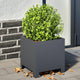 Boîte de planification Vidaxl 30x30x30 cm Anthracite en acier -colore