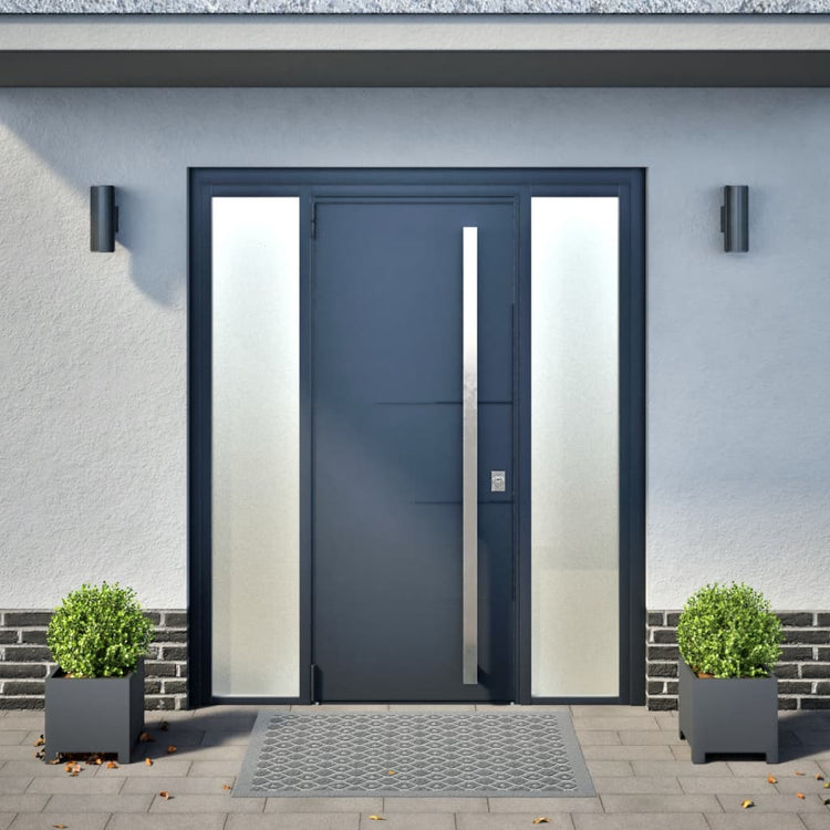 Vidaxl Planters 2 ST 30x30x30 cm Anthracite en acier -colore