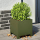 Vidaxl Planning Box 30x30x30 cm Green d'olive en acier
