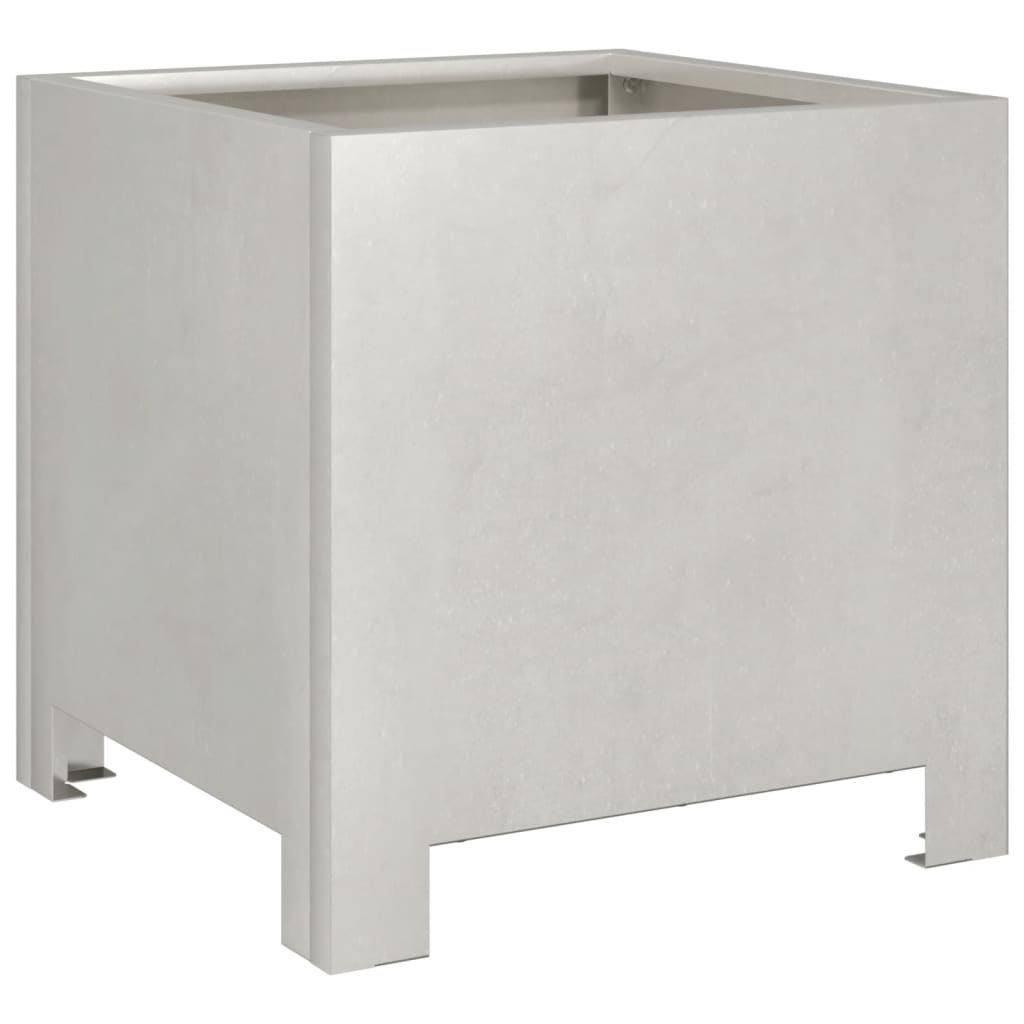Boîte de planification Vidaxl 30x30x30 cm en acier inoxydable