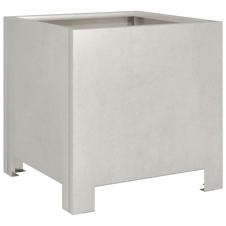 Boîte de planification Vidaxl 30x30x30 cm en acier inoxydable