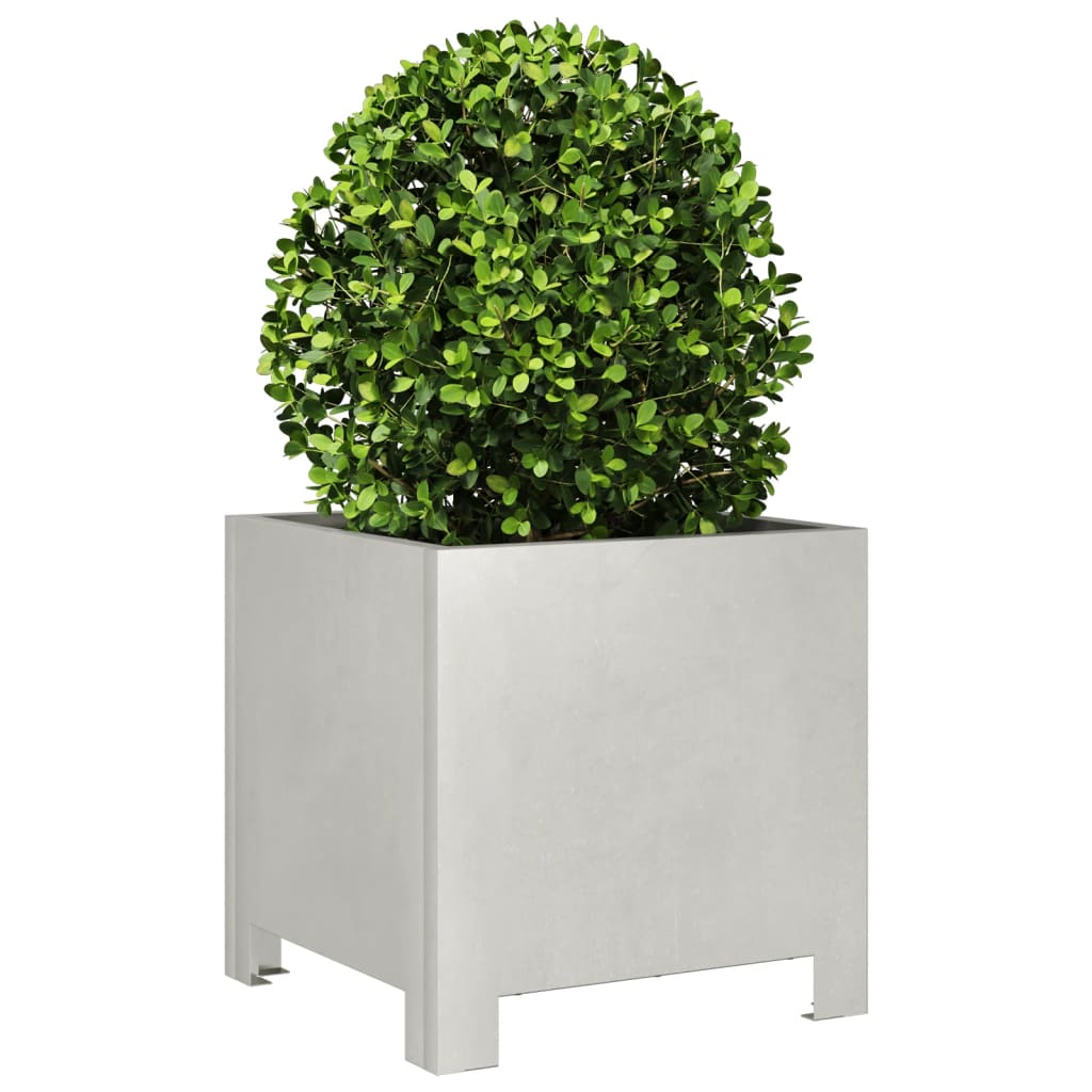Boîte de planification Vidaxl 30x30x30 cm en acier inoxydable