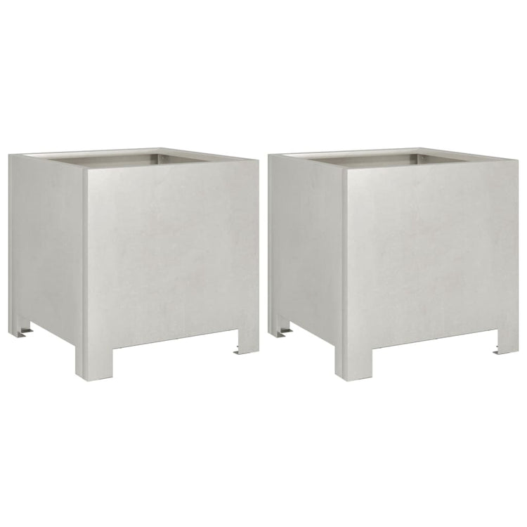 Vidaxl Planters 2 ST 30x30x30 cm en acier inoxydable