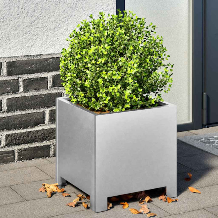 Boîte de planification de Vidaxl 30x30x30 cm en acier galvanisé
