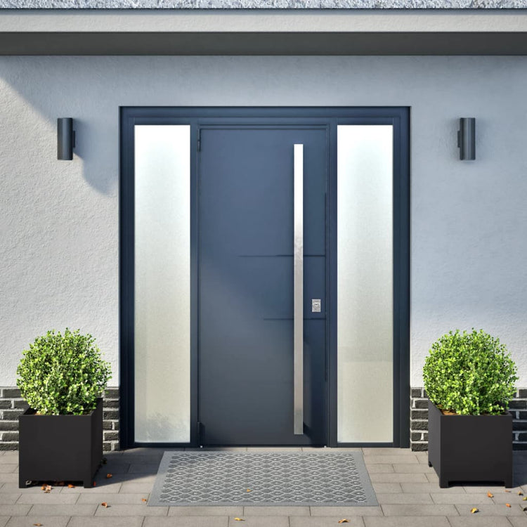 Jardinières vidaxl 2 ST 40x40x40 cm en acier noir