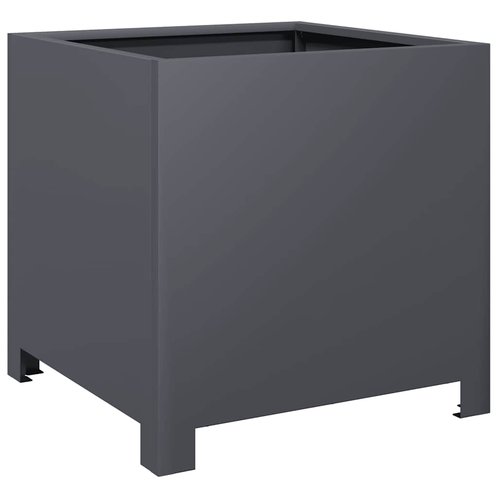 Boîte de planification Vidaxl 40x40x40 cm Anthracite en acier -colore