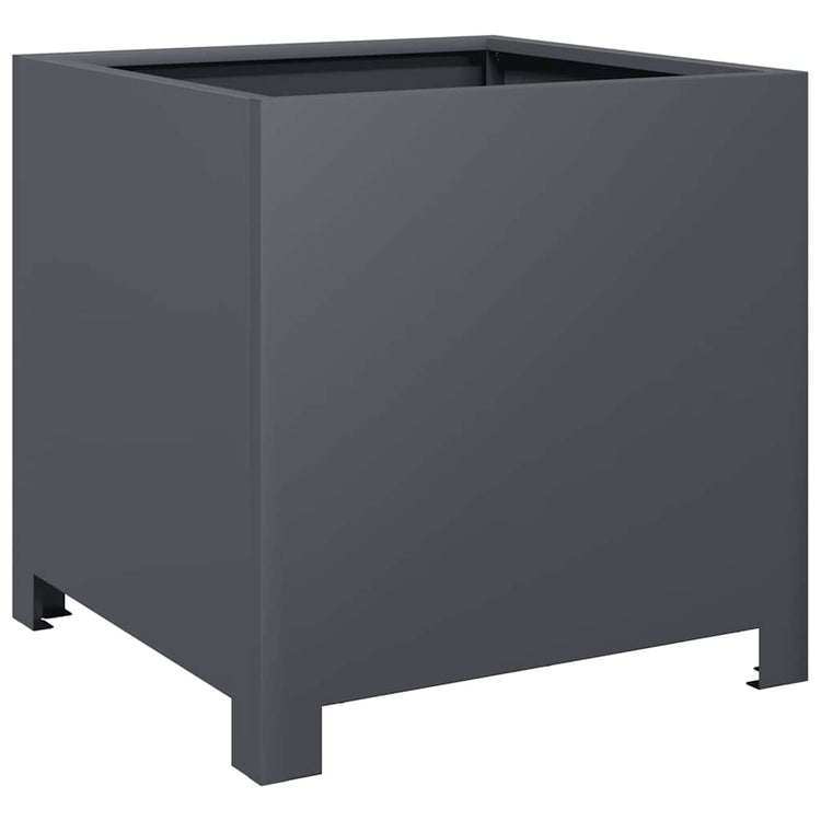 Boîte de planification Vidaxl 40x40x40 cm Anthracite en acier -colore