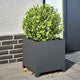 Boîte de planification Vidaxl 40x40x40 cm Anthracite en acier -colore
