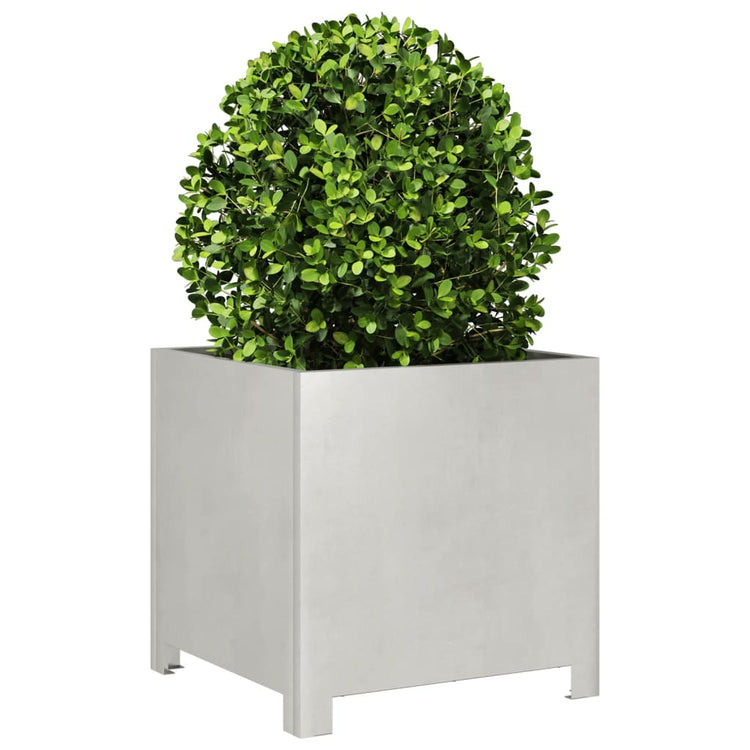 Banc de plante Vidaxl 40x40x40 cm en acier inoxydable