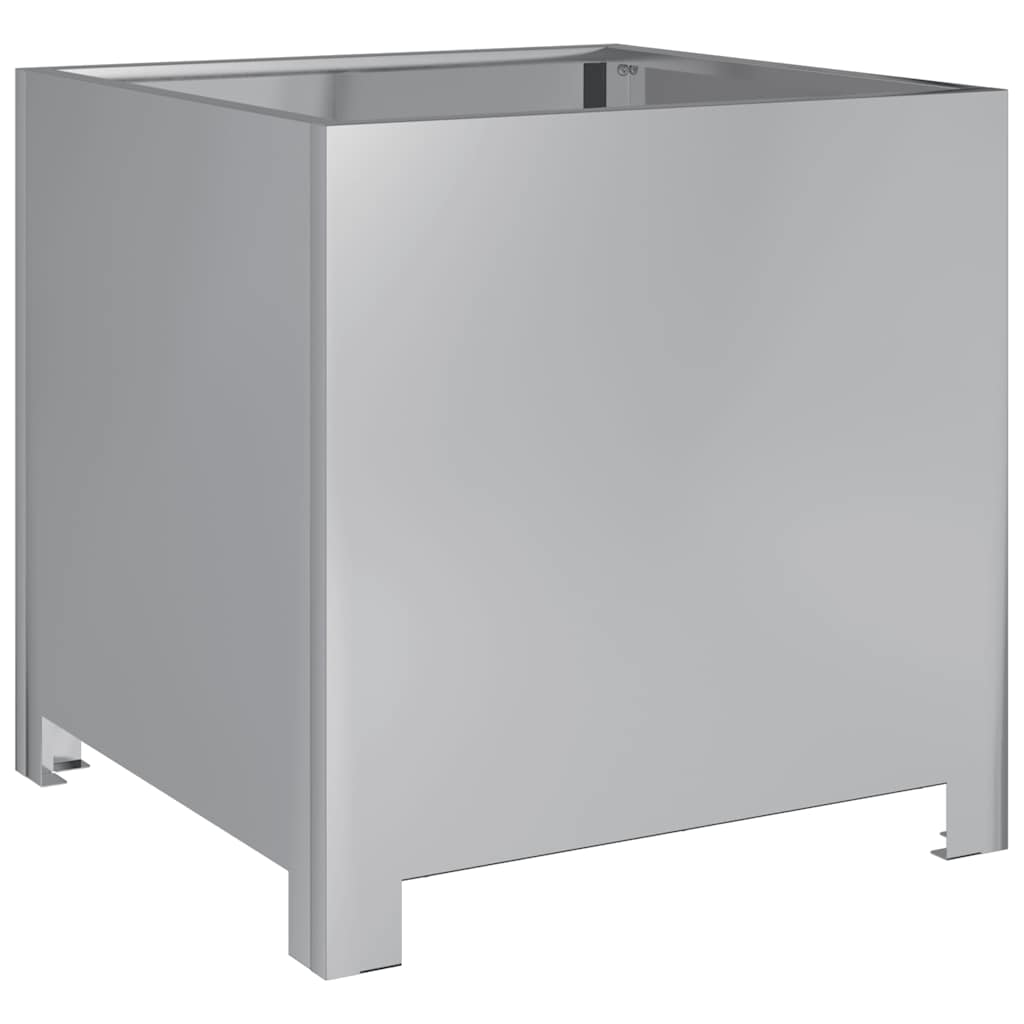 Banc de plantes Vidaxl 40x40x40 cm en acier galvanisé