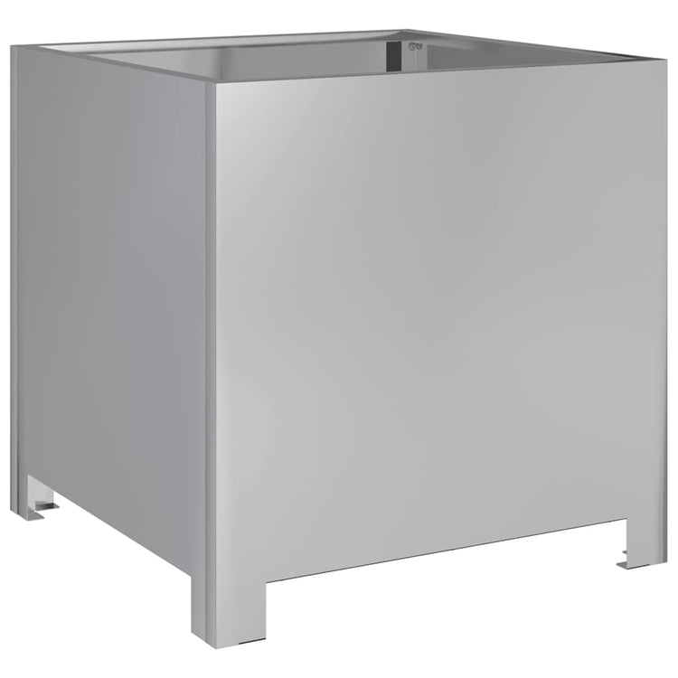 Banc de plantes Vidaxl 40x40x40 cm en acier galvanisé