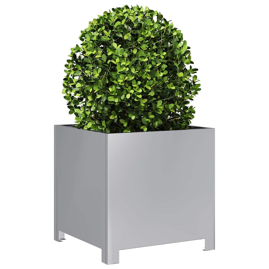 Banc de plantes Vidaxl 40x40x40 cm en acier galvanisé