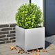 Banc de plantes Vidaxl 40x40x40 cm en acier galvanisé