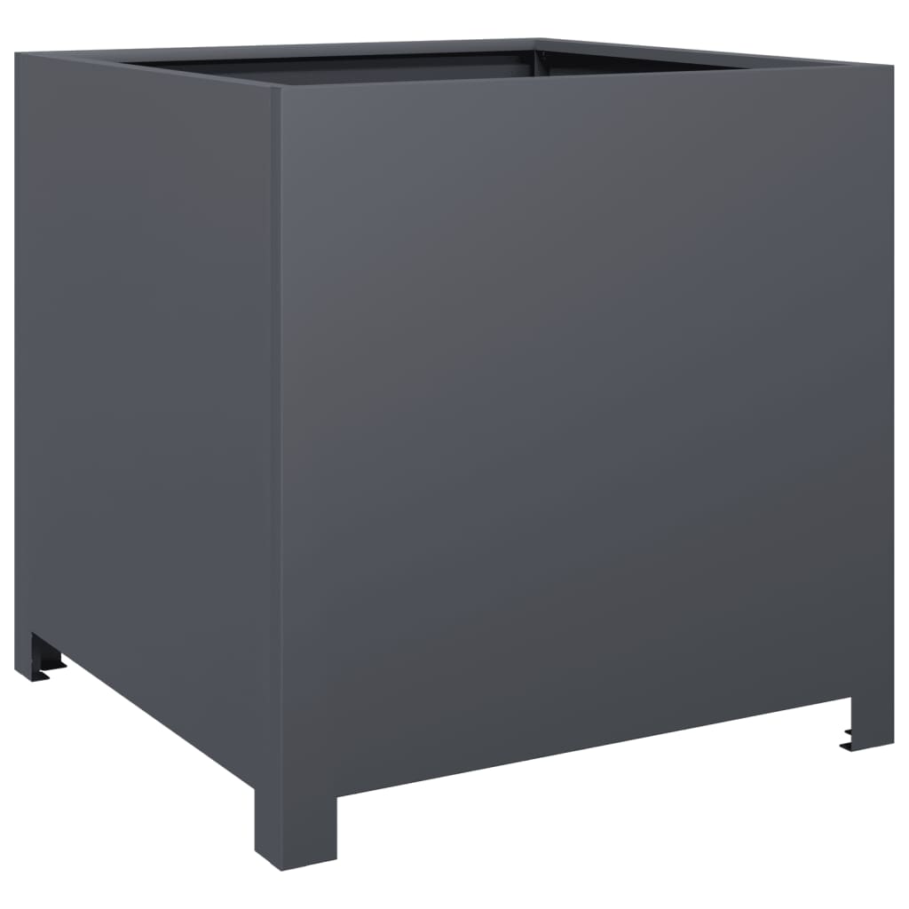 Boîte de planification Vidaxl 50x50x50 cm anthracite en acier -colore