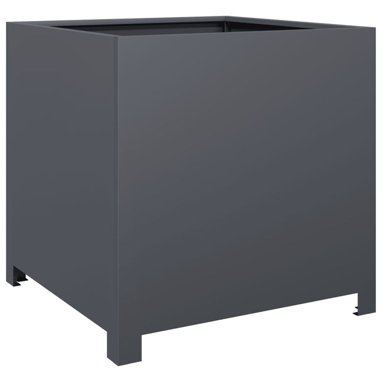 Boîte de planification Vidaxl 50x50x50 cm anthracite en acier -colore