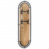 Vidaxl Wall Hood Stells 2 ST avec 4 crochets solide rugueux Mangowood