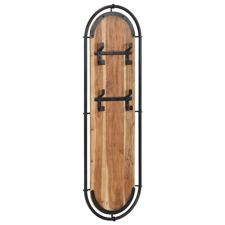 Vidaxl Wall Hood Stells 2 ST avec 4 crochets solide acaciahout