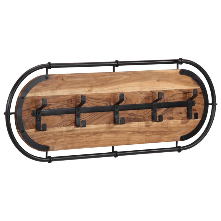 Rack de manteau mural vidaxl avec 5 crochets