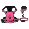 Vidaxl Dog Rig avec ceinture et collier a réglable M rose