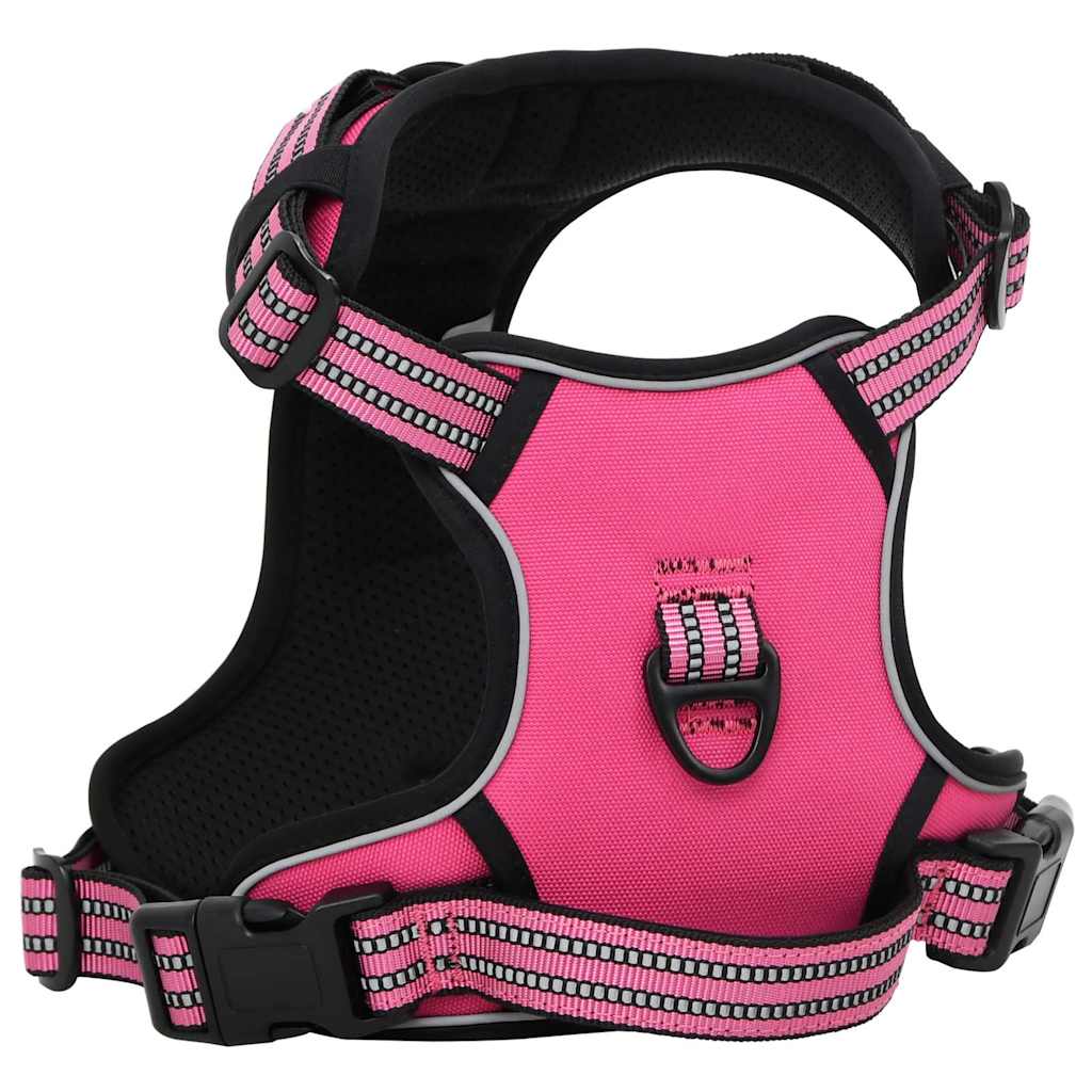 Vidaxl Dog Rig avec ceinture et collier a réglable L rose