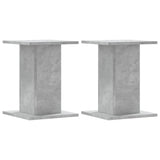 Le haut-parleur Vidaxl comprend 2 PCS 30x30x40 cm en bois Betongrijs - afbeelding 2