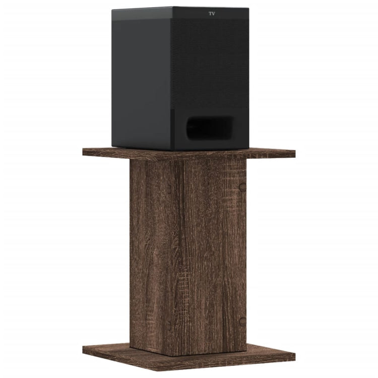 Vidaxx supports d'enceintes 2 pcs 30x30x40 cm bois traité chêne brun