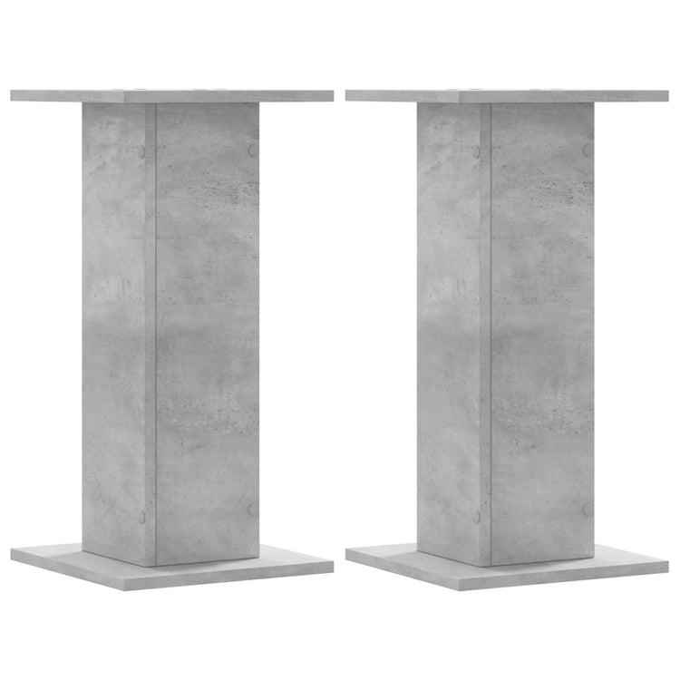 Le haut-parleur Vidaxl comprend 2 PCS 30x30x60 cm Betongrij en bois transformé