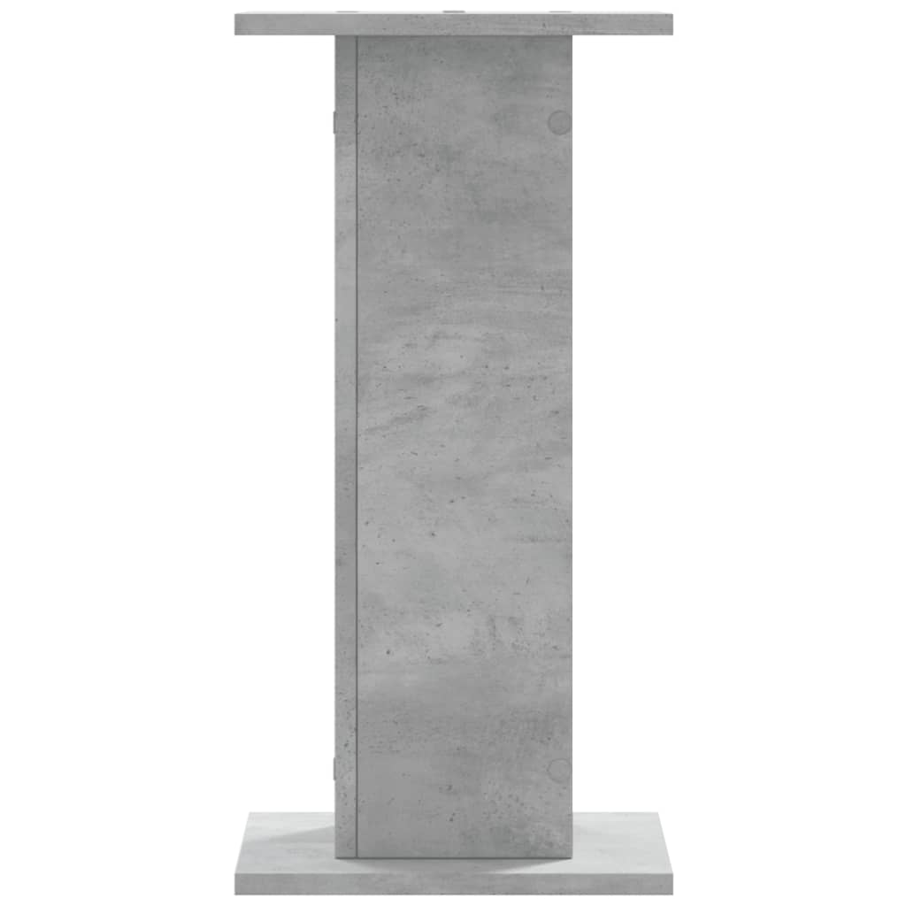 Le haut-parleur Vidaxl comprend 2 PCS 30x30x60 cm Betongrij en bois transformé