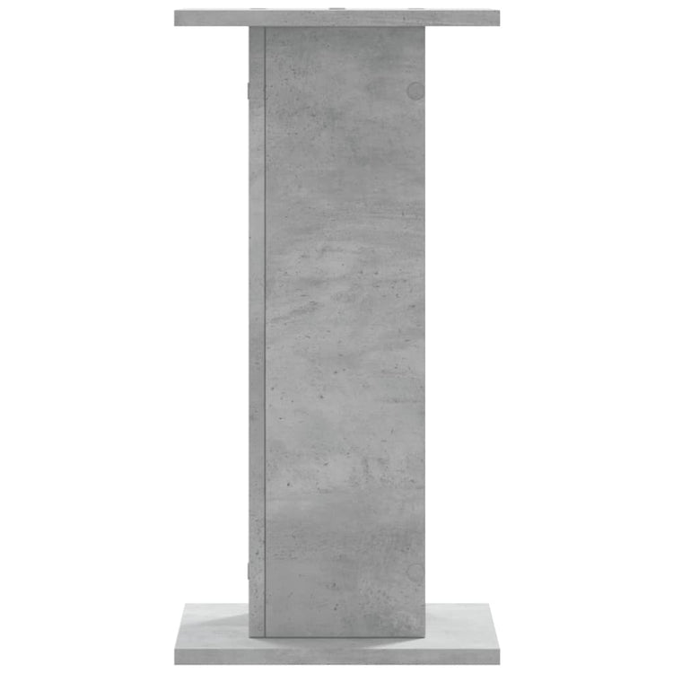 Le haut-parleur Vidaxl comprend 2 PCS 30x30x60 cm Betongrij en bois transformé