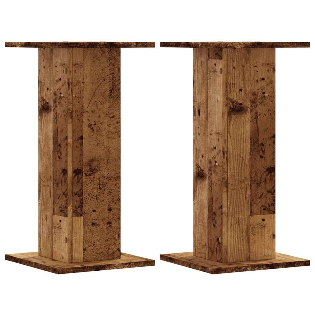 Vidaxx pieds d'enceintes 2 pcs 30x30x60 cm bois traité, couleur bois ancien