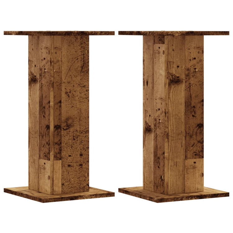 Vidaxx pieds d'enceintes 2 pcs 30x30x60 cm bois traité, couleur bois ancien