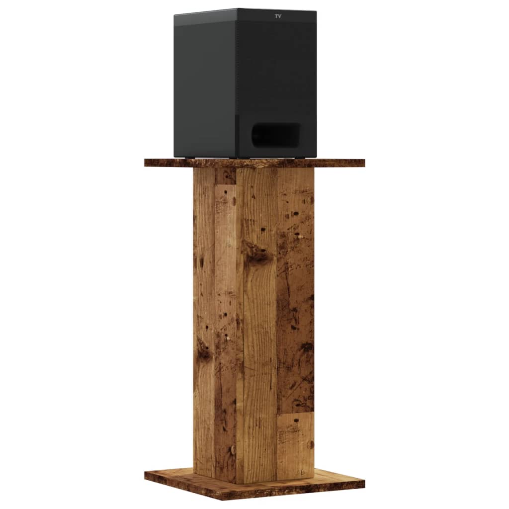 Vidaxx pieds d'enceintes 2 pcs 30x30x60 cm bois traité, couleur bois ancien