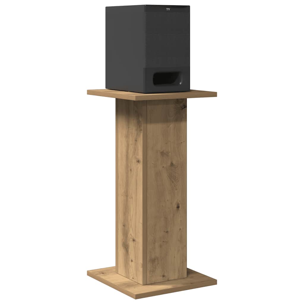 VidaXL supports d'enceintes 2 pcs 30x30x60 cm bois, couleur chêne artisanal