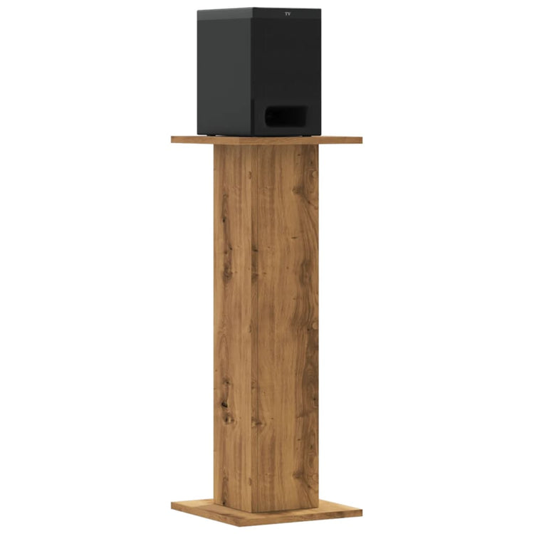 VidaXL supports d'enceintes 2 pcs 30x30x80 cm bois, couleur chêne artisanal