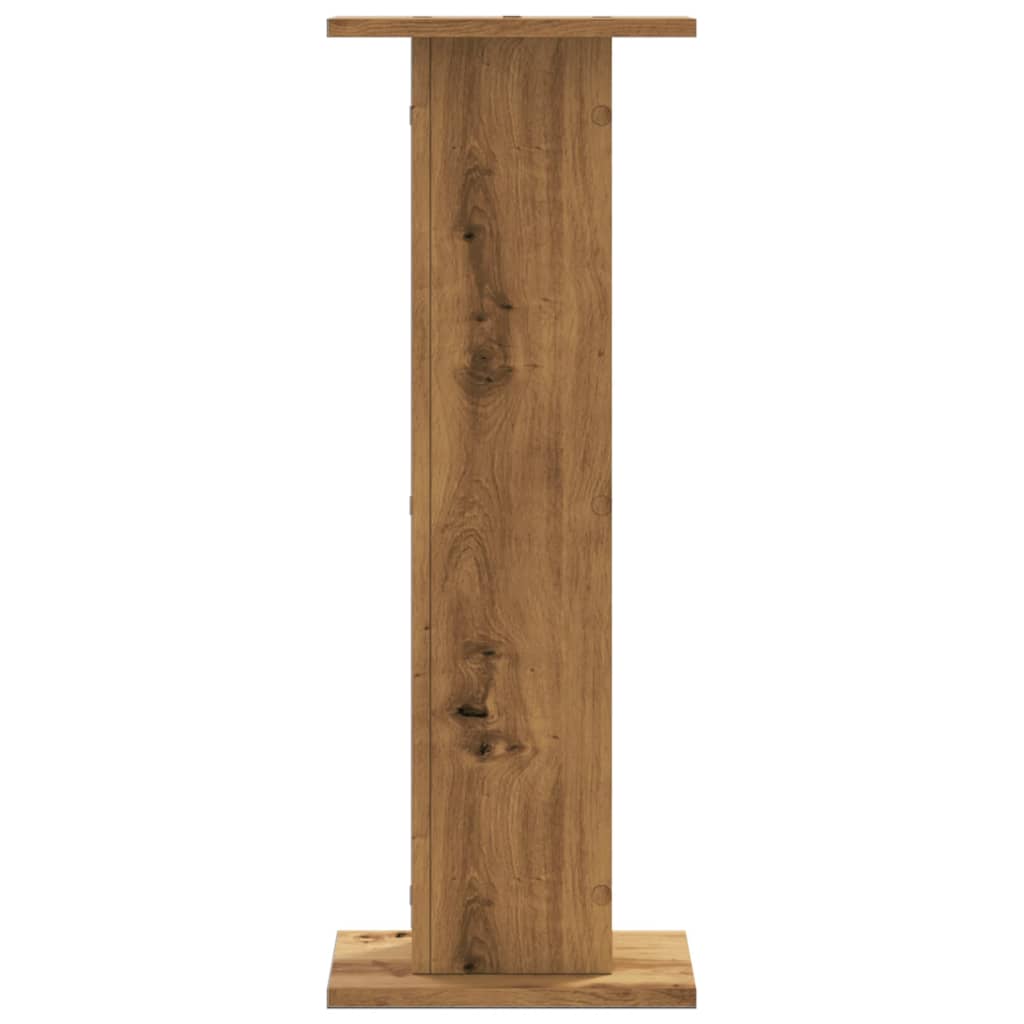VidaXL supports d'enceintes 2 pcs 30x30x80 cm bois, couleur chêne artisanal