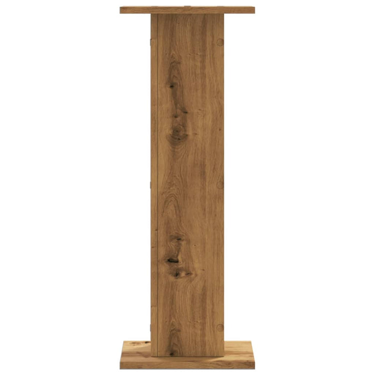 VidaXL supports d'enceintes 2 pcs 30x30x80 cm bois, couleur chêne artisanal