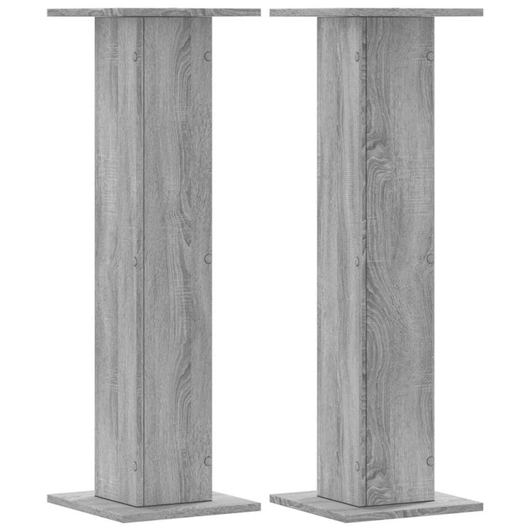 Le haut-parleur Vidaxl comprend 2 PCS 30x30x95 cm en bois de bois de gris sonoma