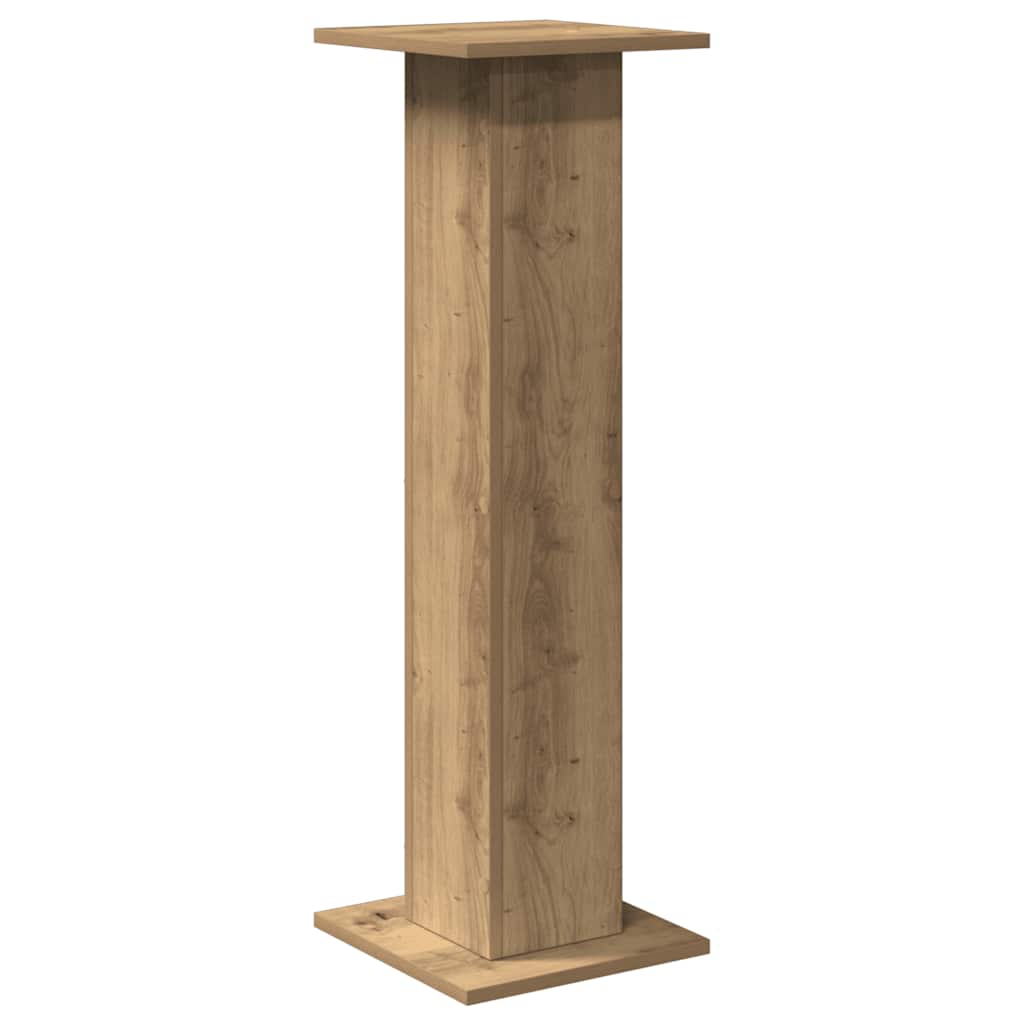 VidaXL supports d'enceintes 2 pcs 30x30x95 cm bois, couleur chêne artisanal