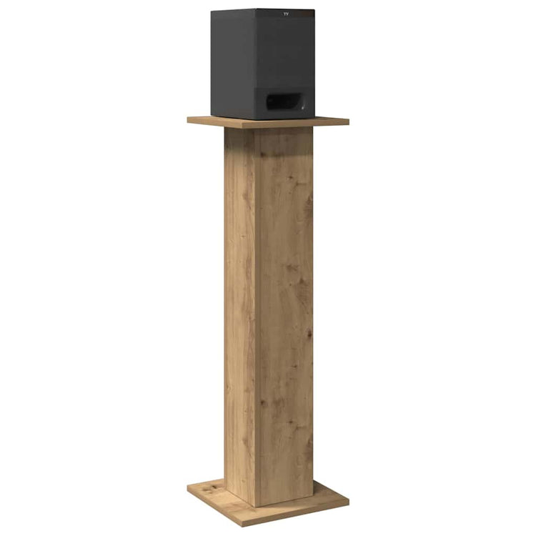 VidaXL supports d'enceintes 2 pcs 30x30x95 cm bois, couleur chêne artisanal