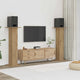 VidaXL supports d'enceintes 2 pcs 30x30x95 cm bois, couleur chêne artisanal