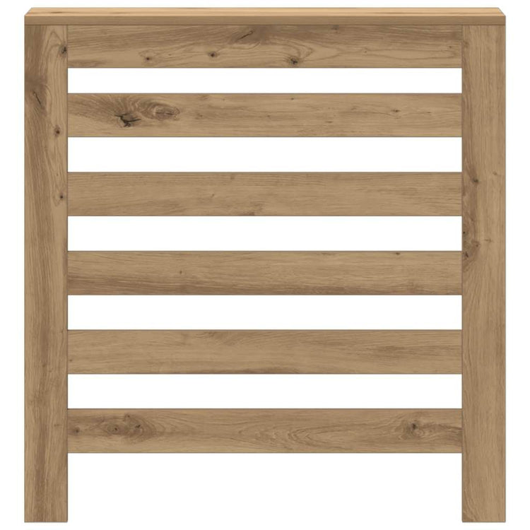Caisson de radiateur Vidaxx 78x20x82 cm en bois ouvragé, coloris chêne artisanal