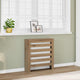 Caisson de radiateur Vidaxx 78x20x82 cm en bois ouvragé, coloris chêne artisanal