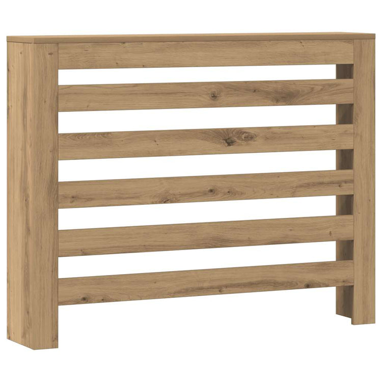 Caisson de radiateur Vidaxx 104x20x82 cm en bois ouvragé, coloris chêne artisanal