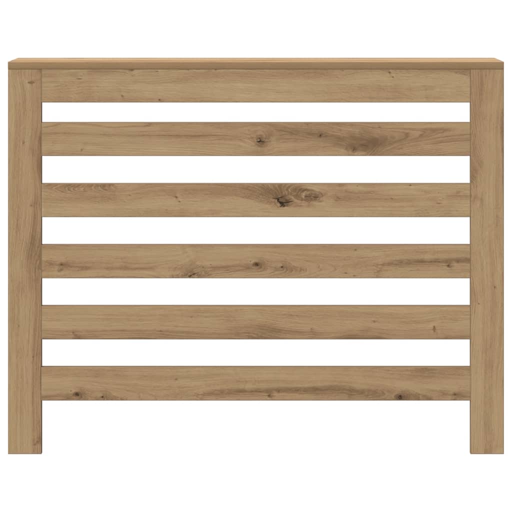 Caisson de radiateur Vidaxx 104x20x82 cm en bois ouvragé, coloris chêne artisanal
