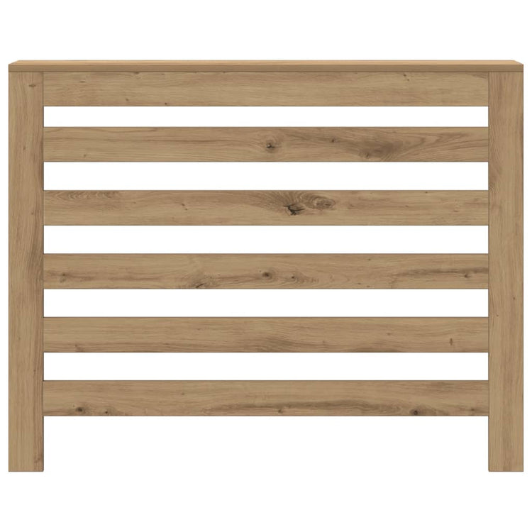 Caisson de radiateur Vidaxx 104x20x82 cm en bois ouvragé, coloris chêne artisanal