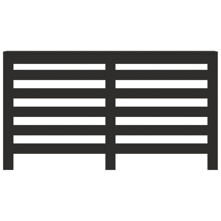 Construction de radiatorom vidaxl 149x20x82 cm Black Black