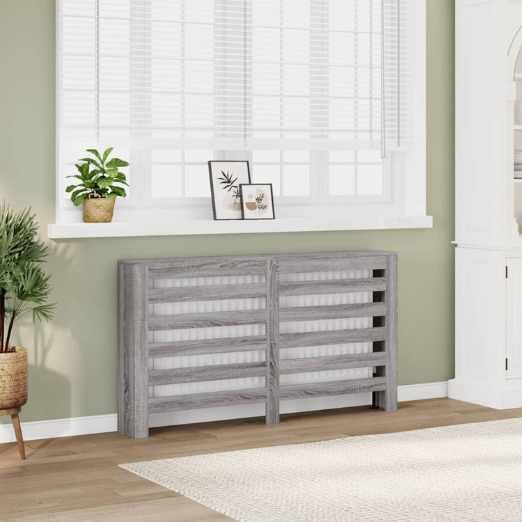 Construction de radiatorom de Vidaxl 149x20x82 cm en bois de bois de bois de bois sonoma